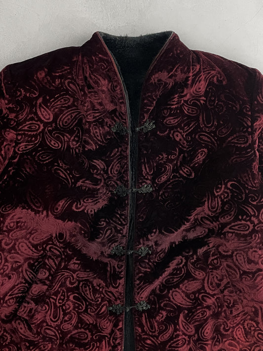 Paisley Velvet Smokers Jacket [M]