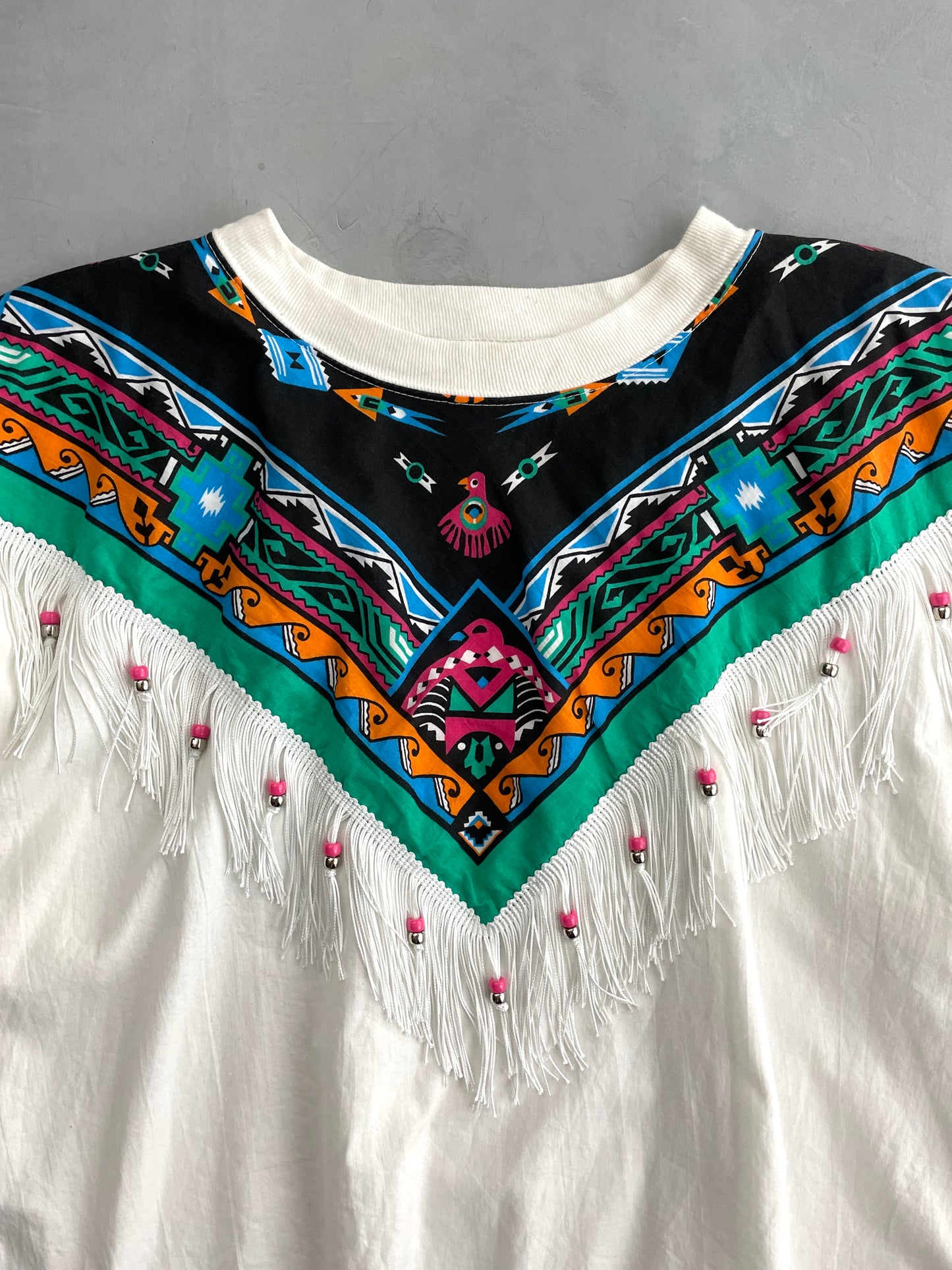 Aztec Print Tassel Pullover [XXL]