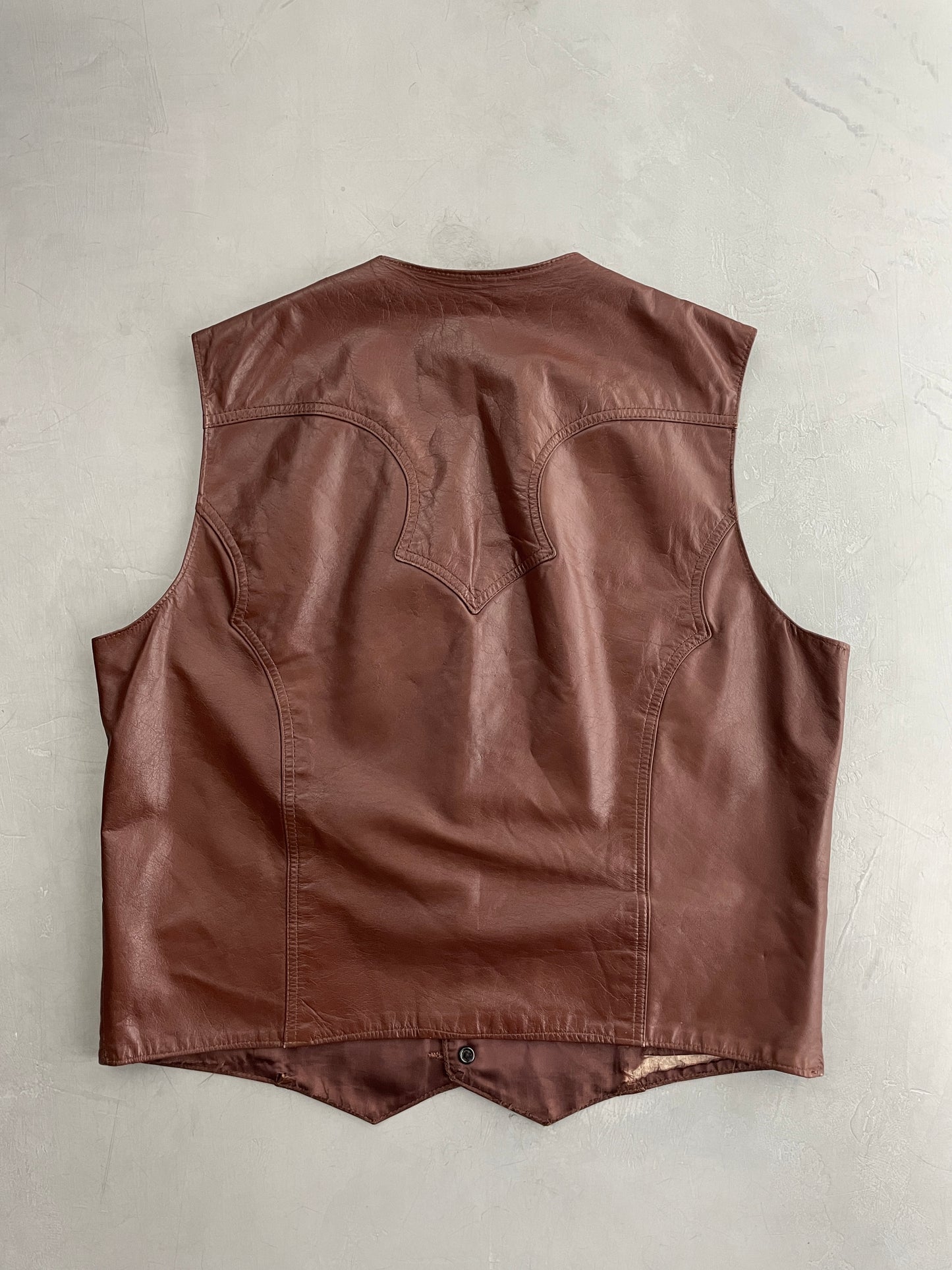 Western Leather Vest [L]