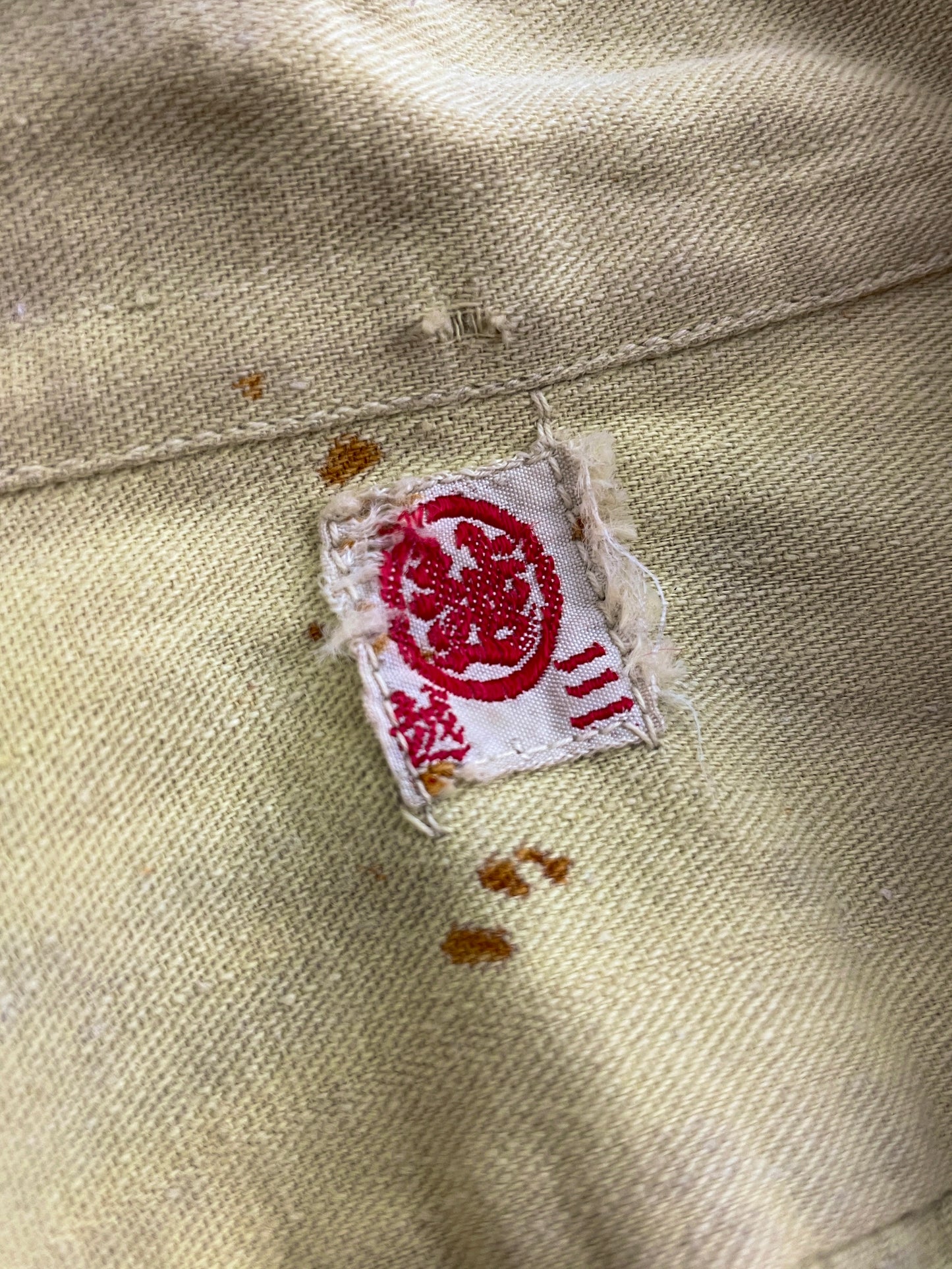 40's Japanese Patch/Repaired Work Shirt [S]