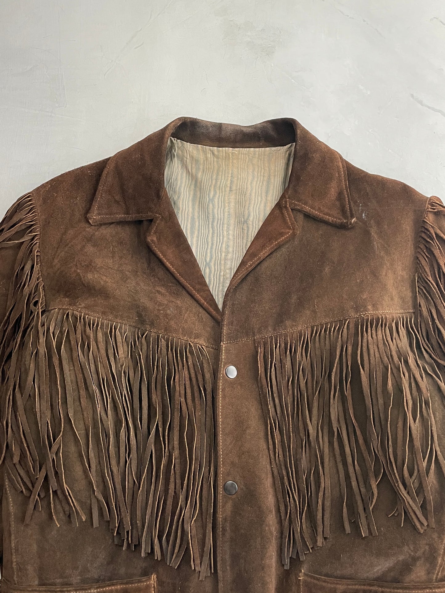 70's Suede Tassel Jacket [M/L]