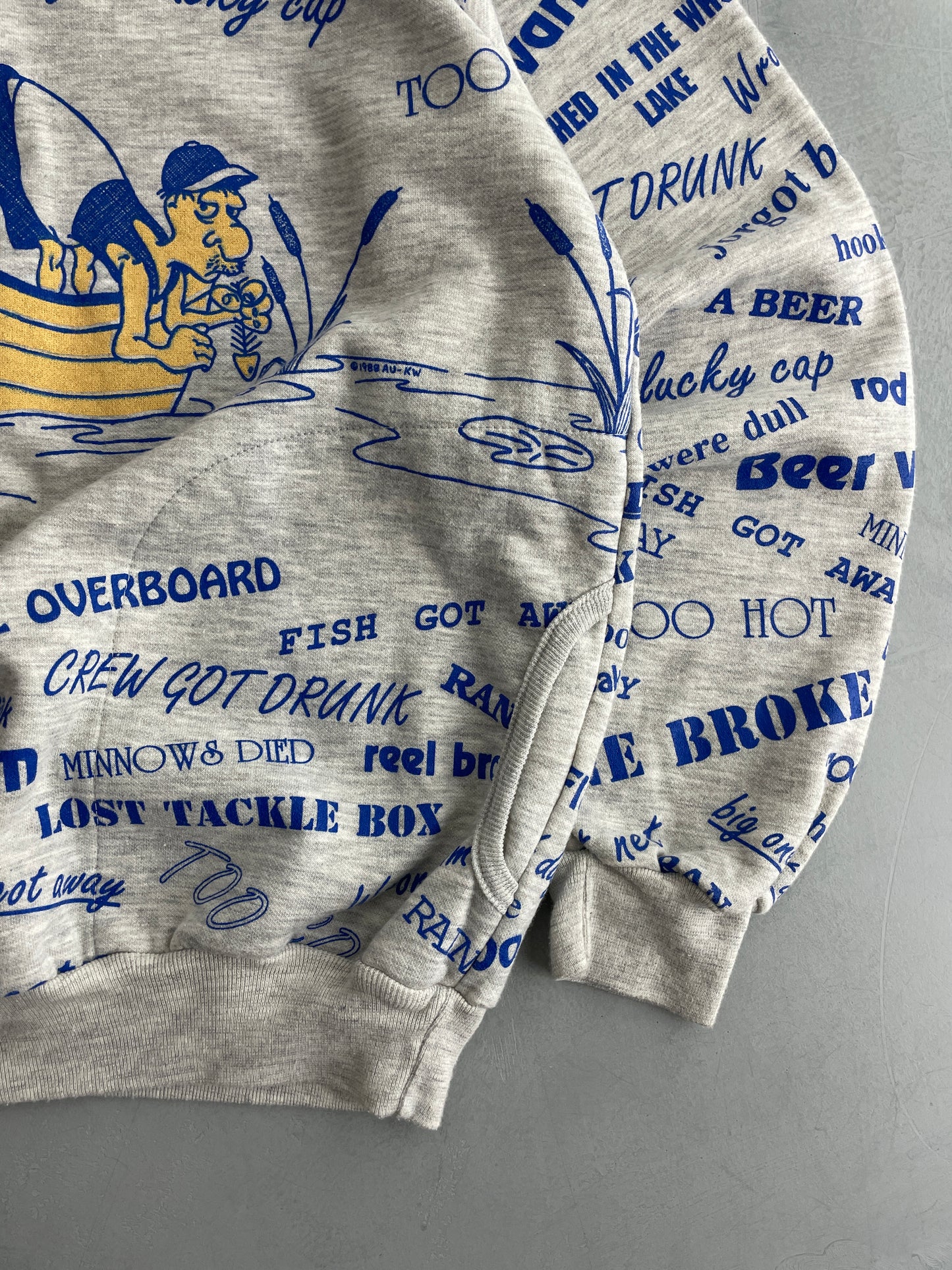80's 'Fishing Excuses' Sweatshirt [XL]