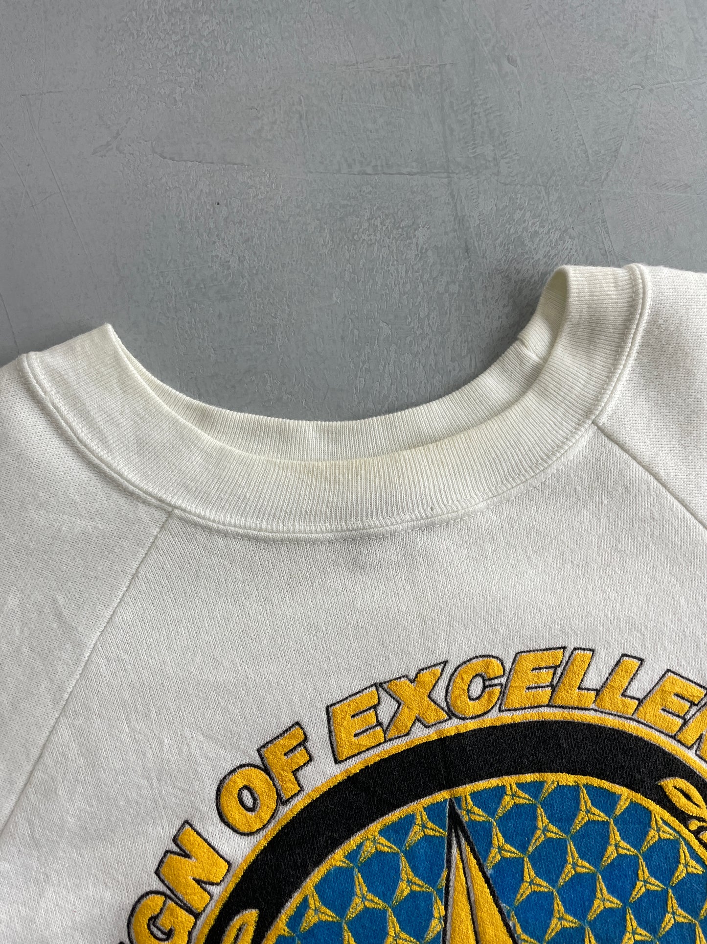 80's Mercedez Benz Puff Print Sweatshirt [L/XL]