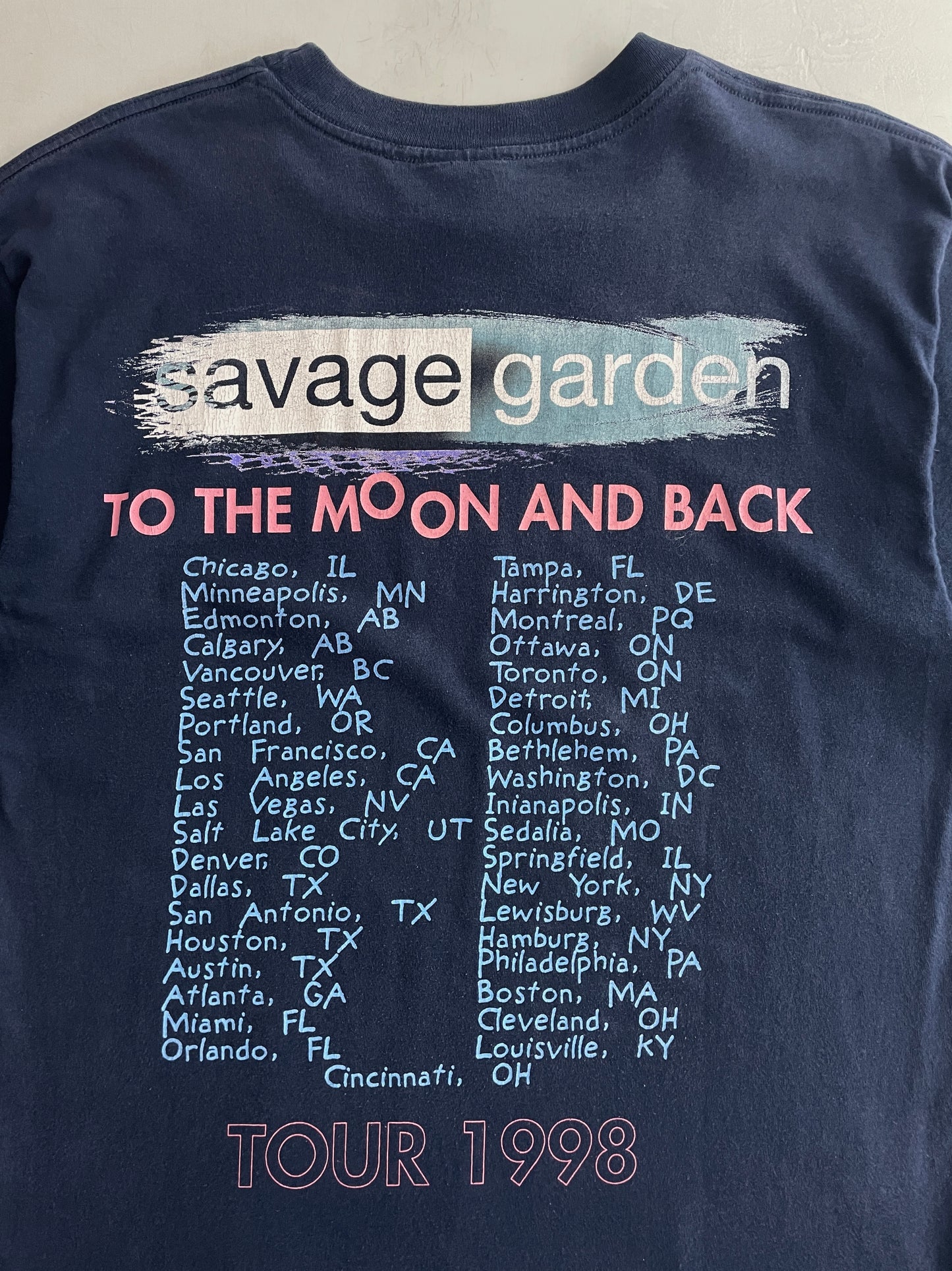 '98 Savage Garden 'To the Moon and Back' Tee [L]