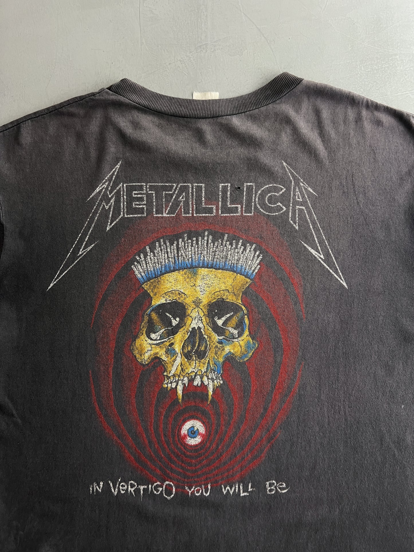 '88 Metallica 'In Vertigo You Will Be' Pushead Tee [XL]