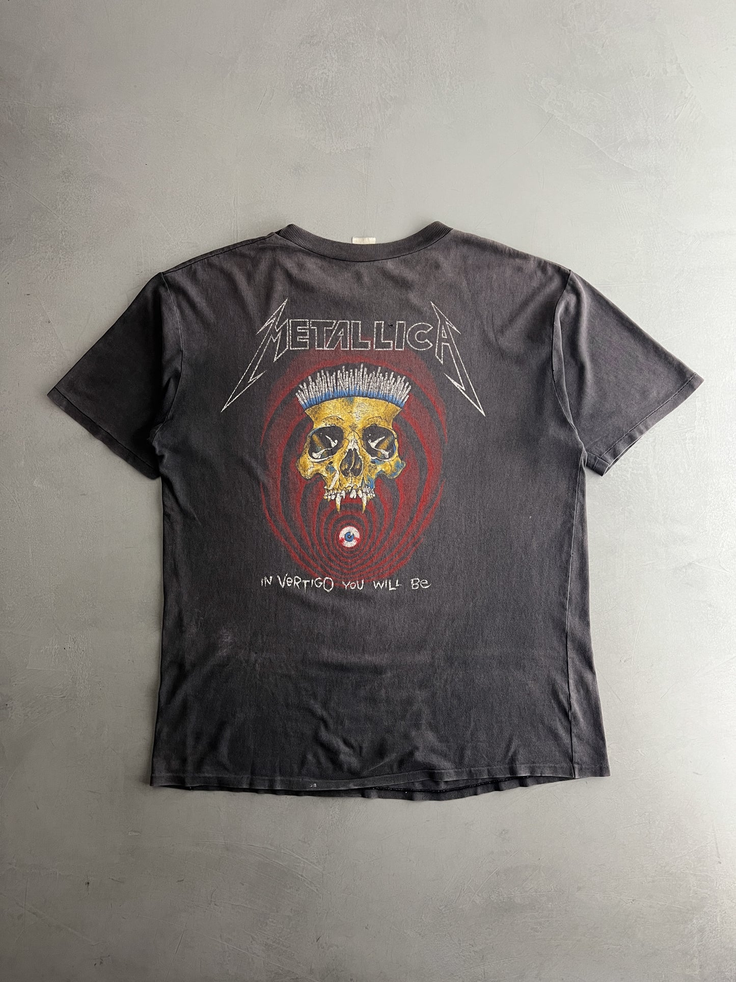 '88 Metallica 'In Vertigo You Will Be' Pushead Tee [XL]