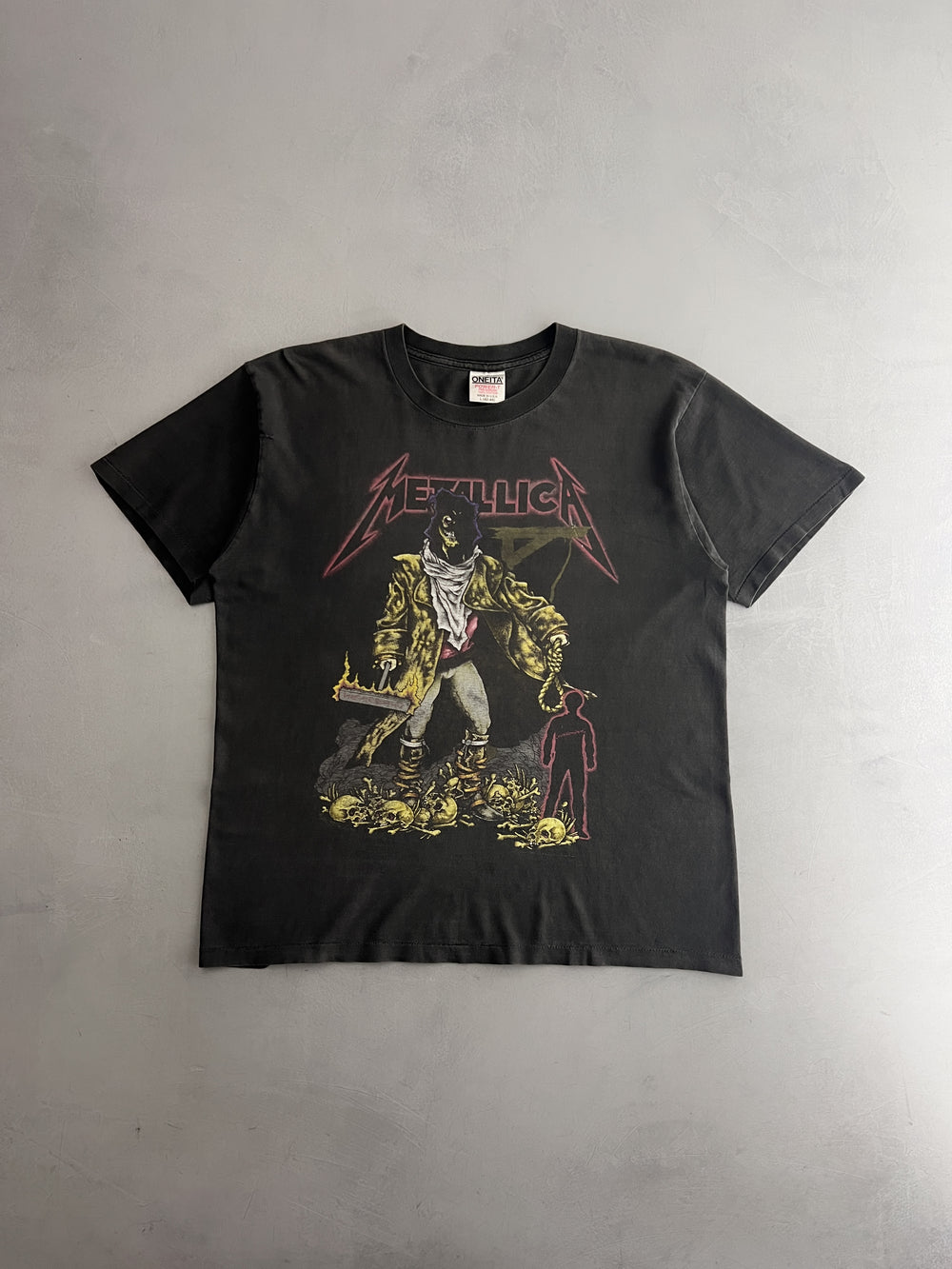 '92 Metallica 'So I Dub Thee Unforgiven' Pushead Tee [XL]