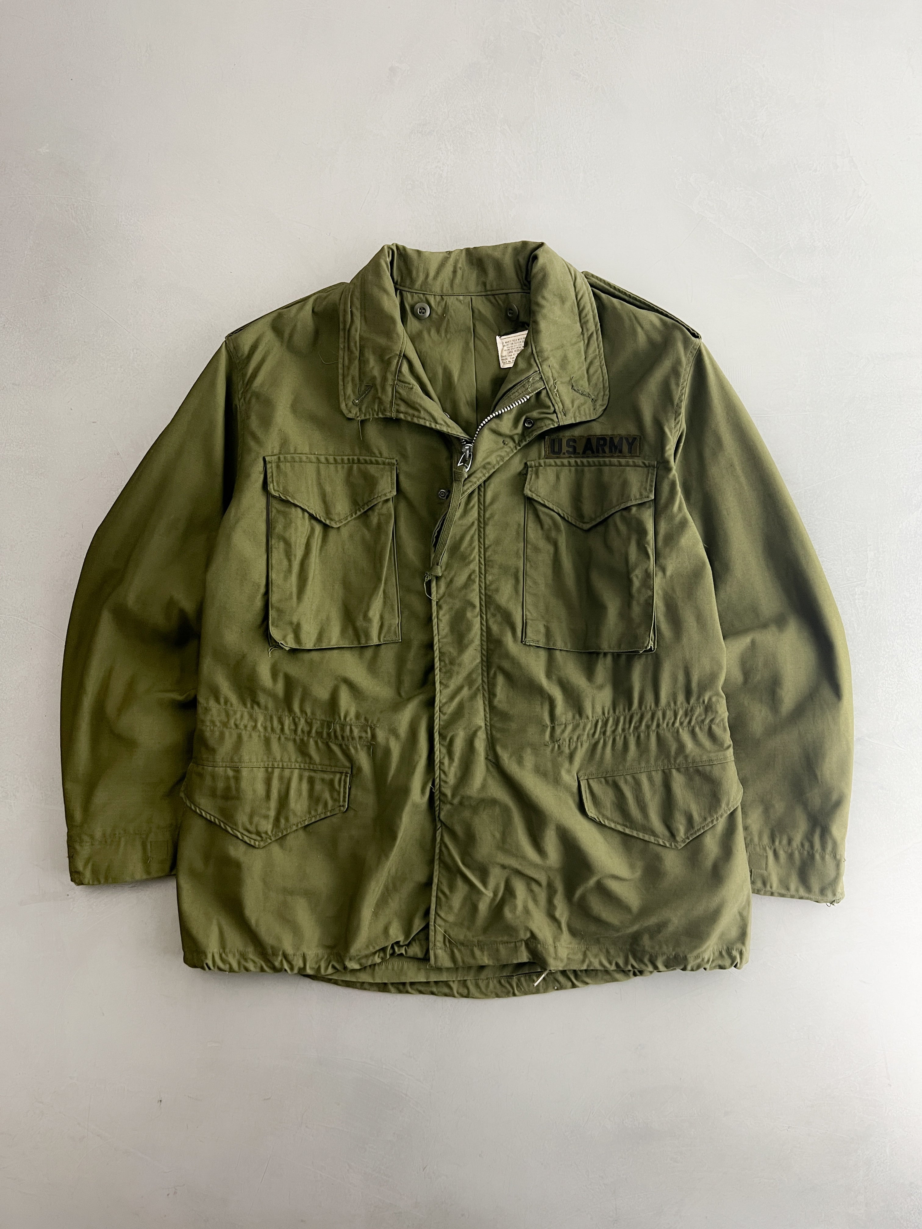 ジャケット・アウター 60s M-65 field jacket 2nd type 60s-70'S US Army M-65 2nd Military Field Jacket Men's L size