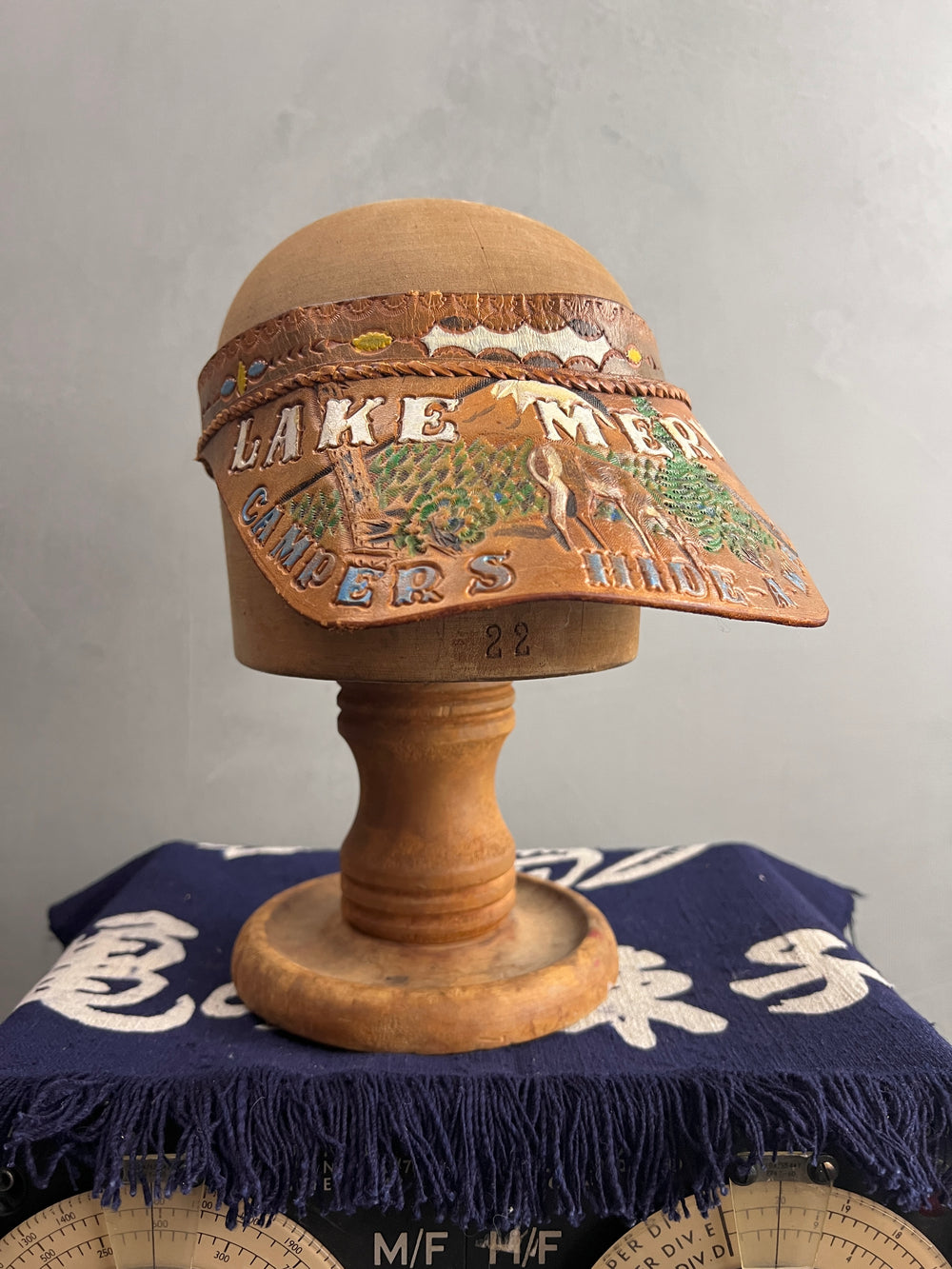 Hand-Tooled Lake Merwin Visor