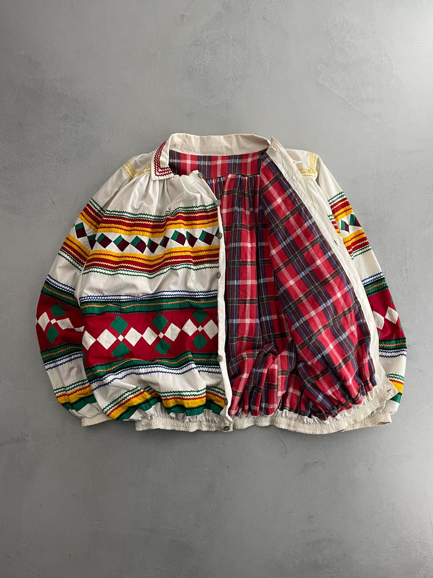 Tartan Lined Folk Jacket [OSFA]