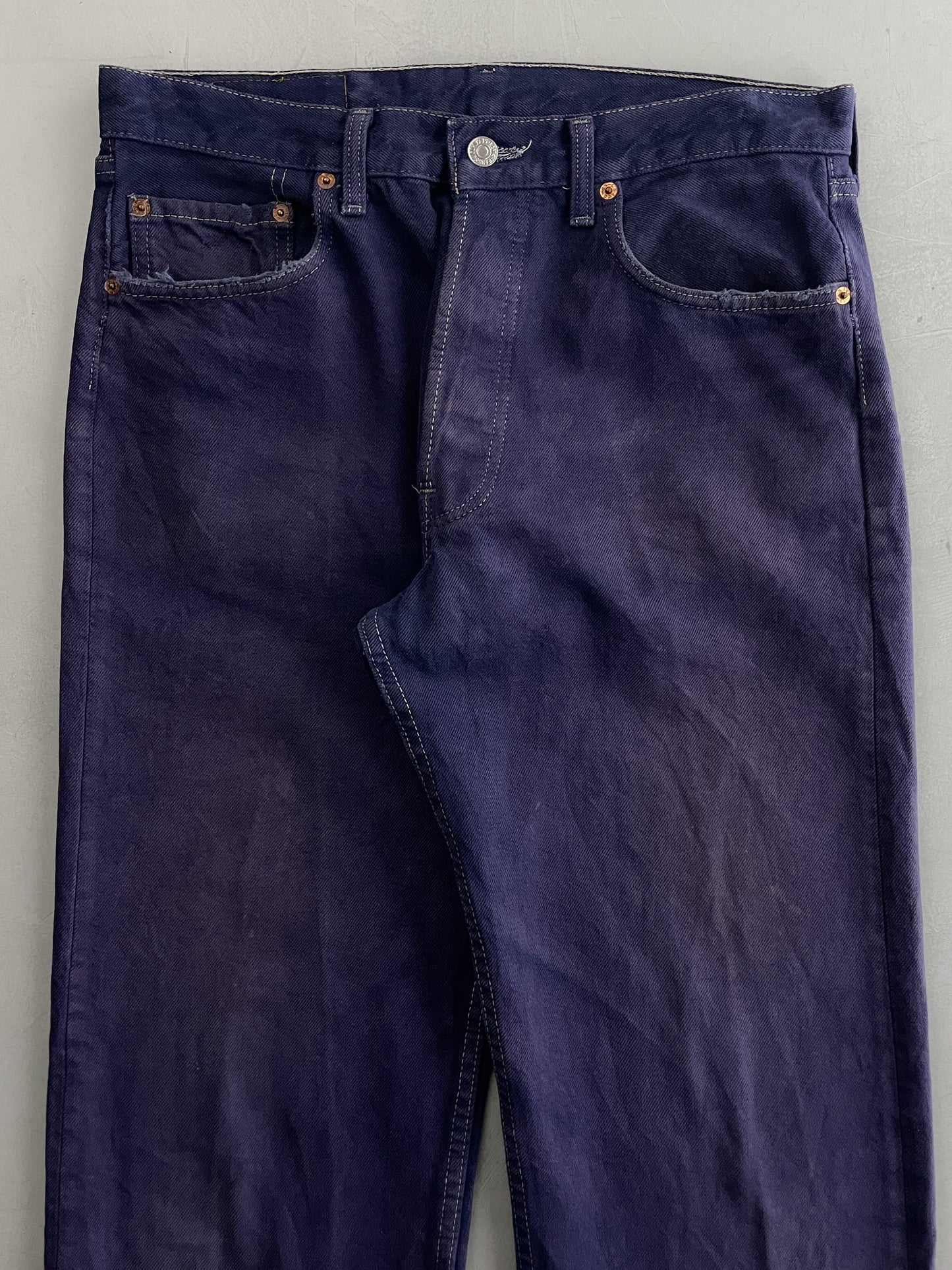 Indigo Dyed Made in USA Levi's 501's [30"]