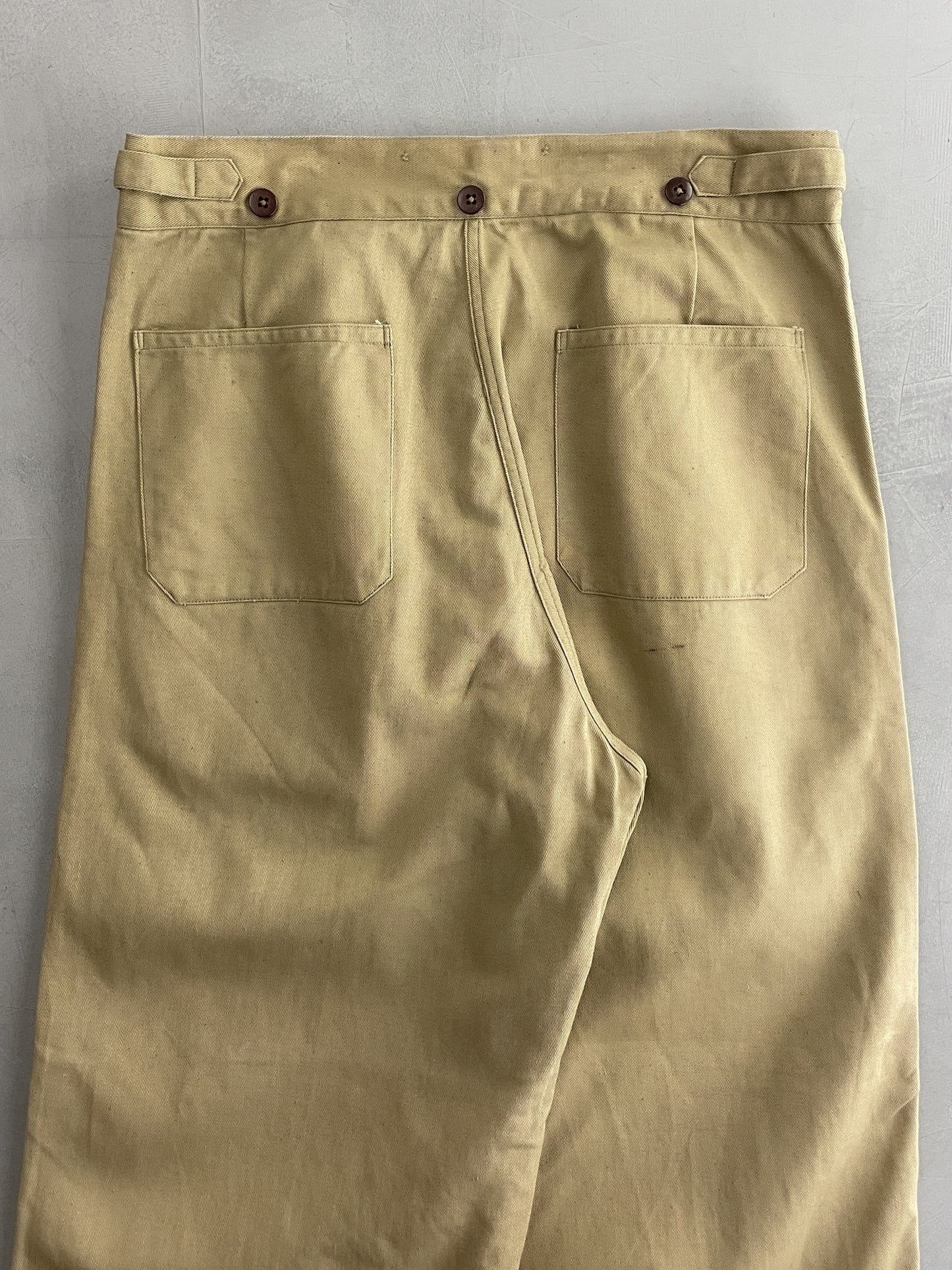 50's Aus Military Press Stud Pants [34"]