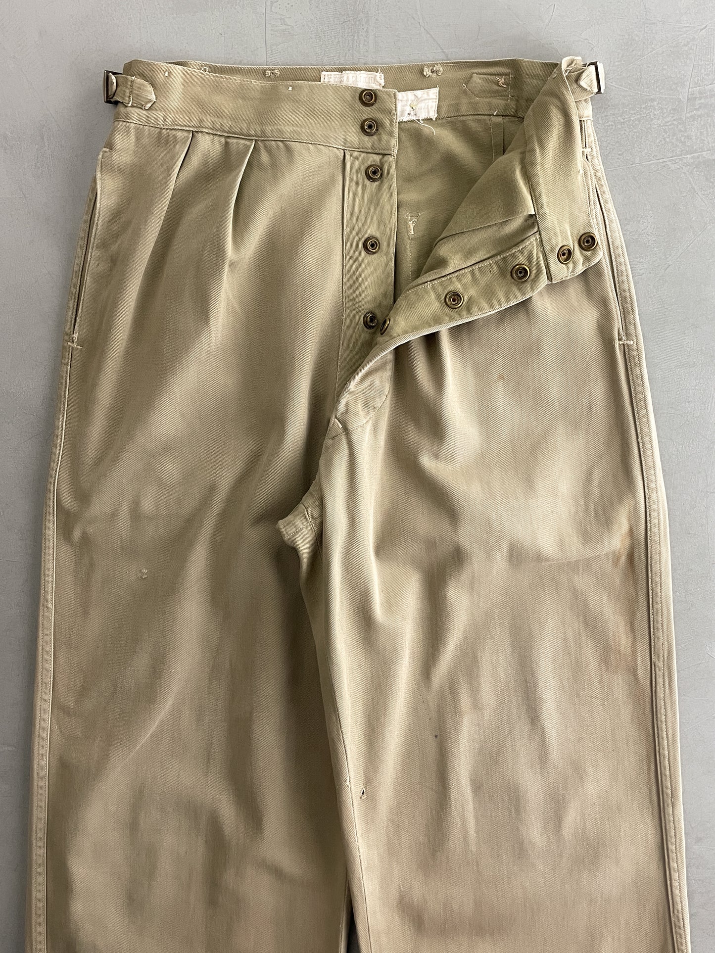 50's Aus Military Press Stud Pants [30"]