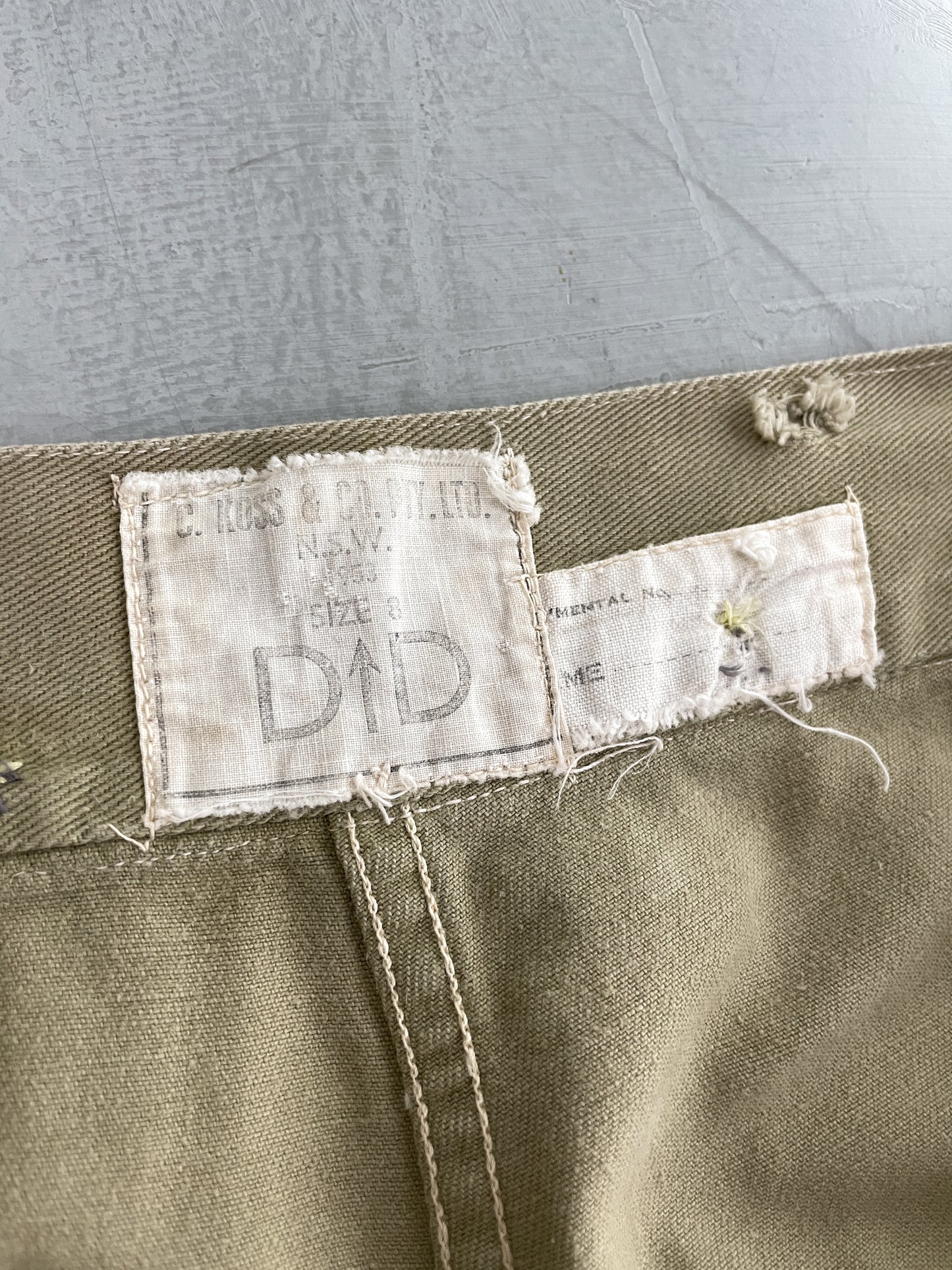 50's Aus Military Press Stud Pants [30"]