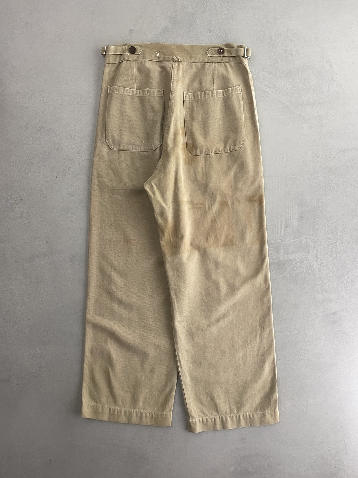 50's Aus Military Press Stud Pants [30"]