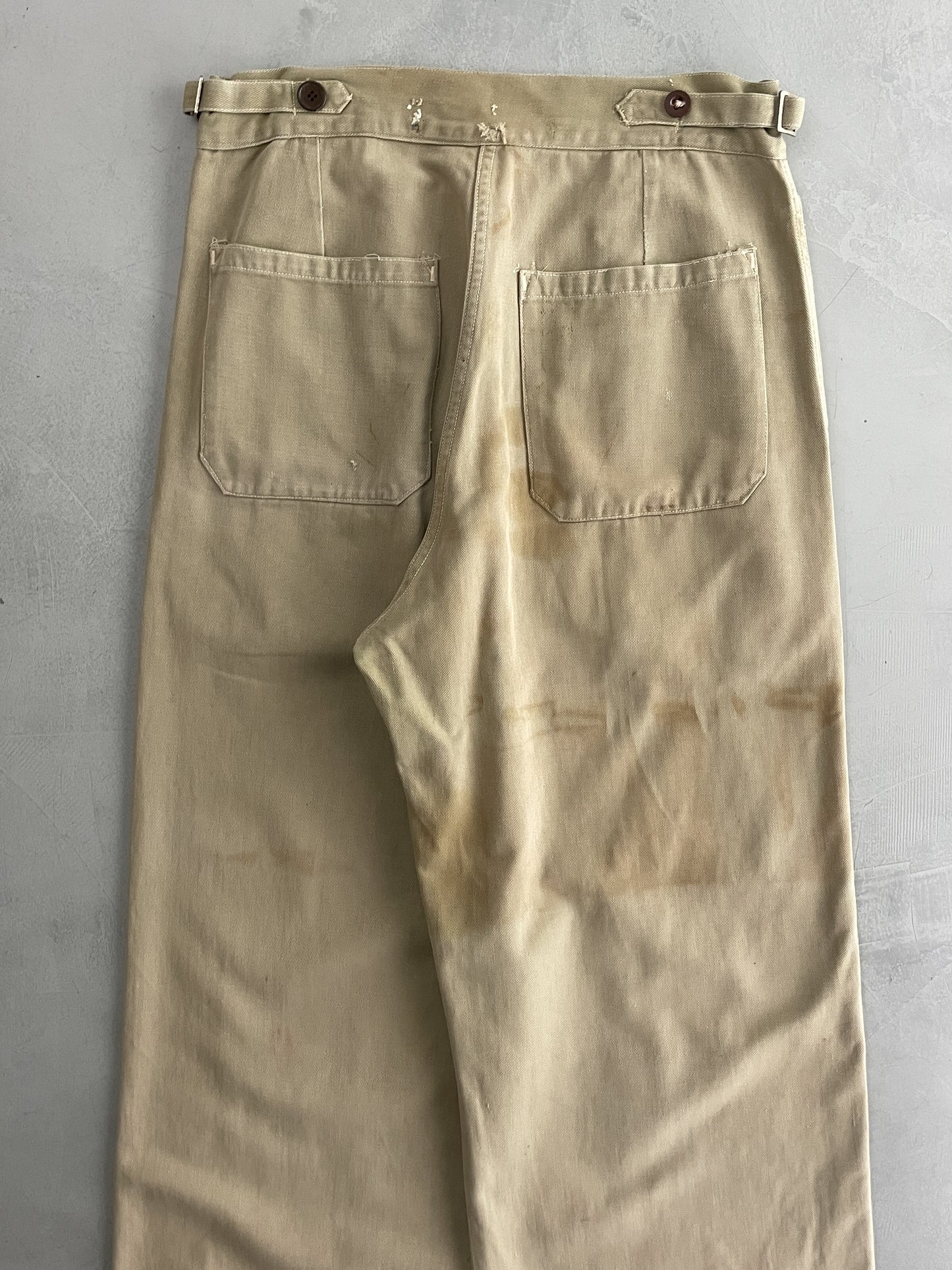 50's Aus Military Press Stud Pants [30"]