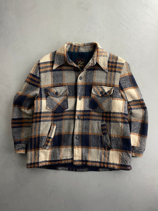 John Blair Plaid Wool Coat [XL]