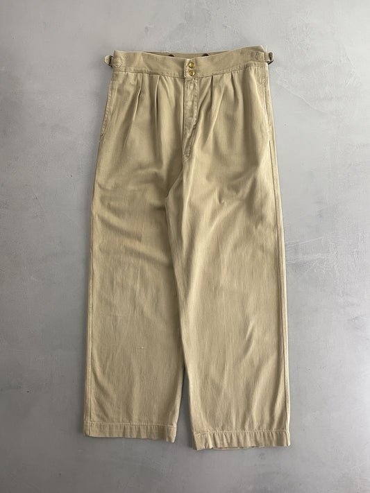 50's Aus Military Press Stud Pants [32"]