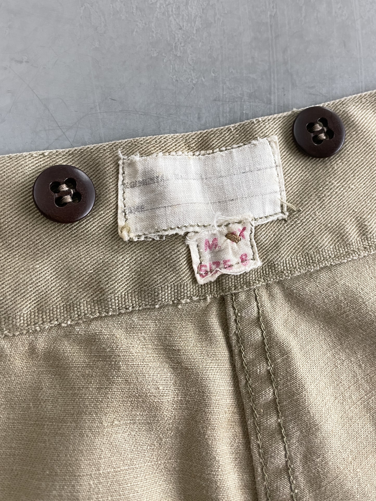 50's Aus Military Press Stud Pants [30"]