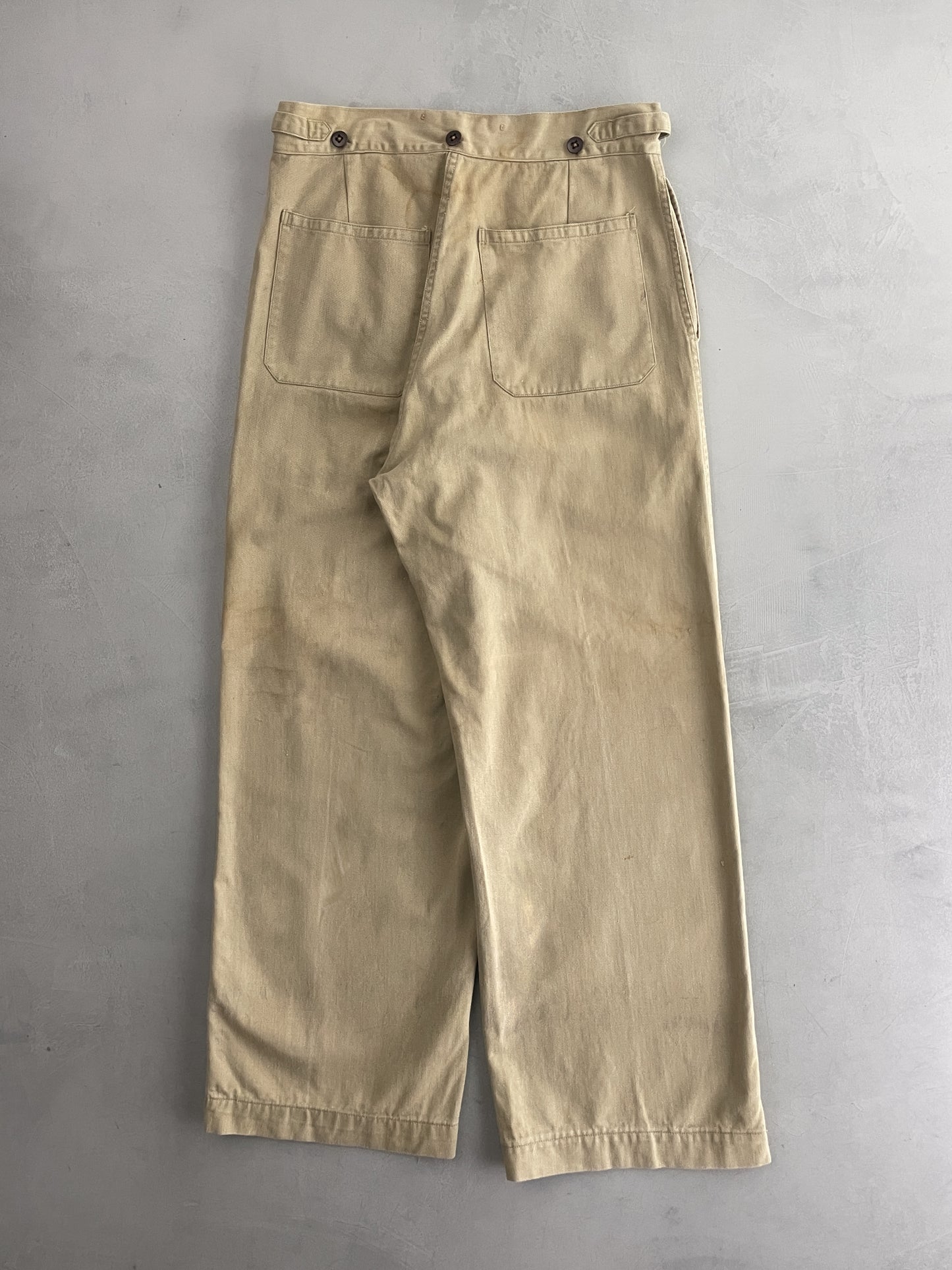 50's Aus Military Press Stud Pants [30"]