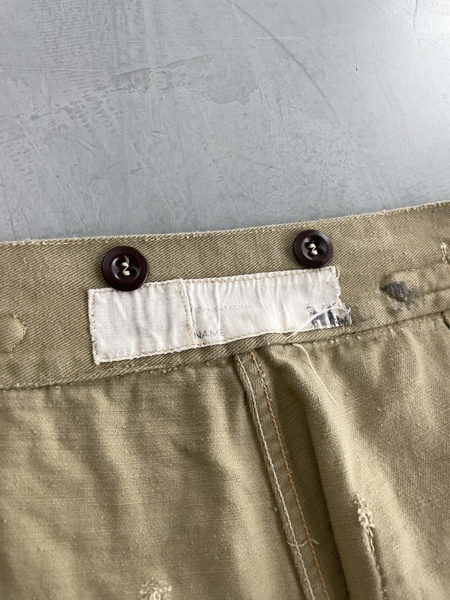 50's Aus Military Press Stud Pants [30"]