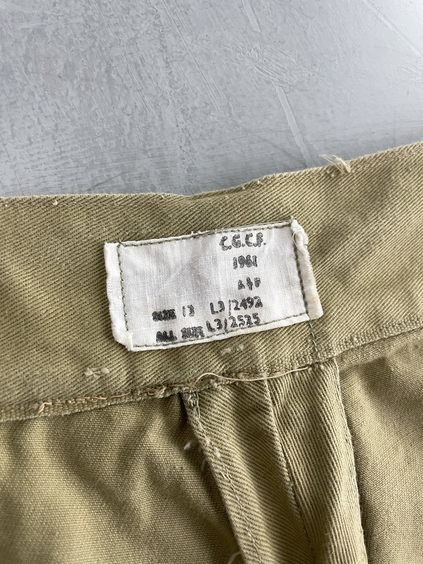 60's C.G.C.F. Military Pants [28"]