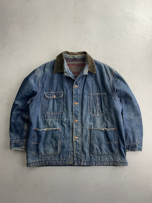 50's Wrangler Blue Bell Denim Chore Jacket [XL]