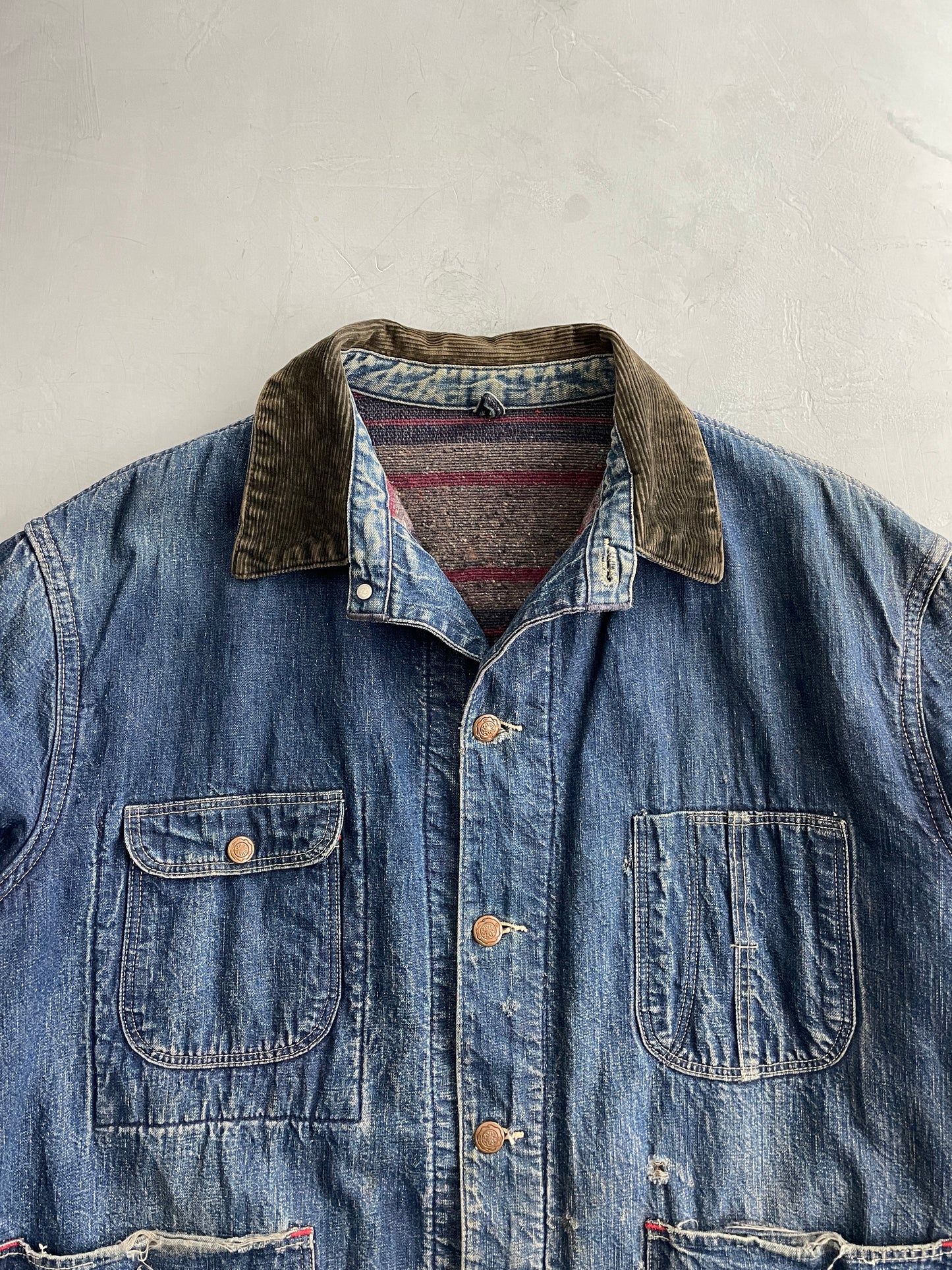 50's Wrangler Blue Bell Denim Chore Jacket [XL]