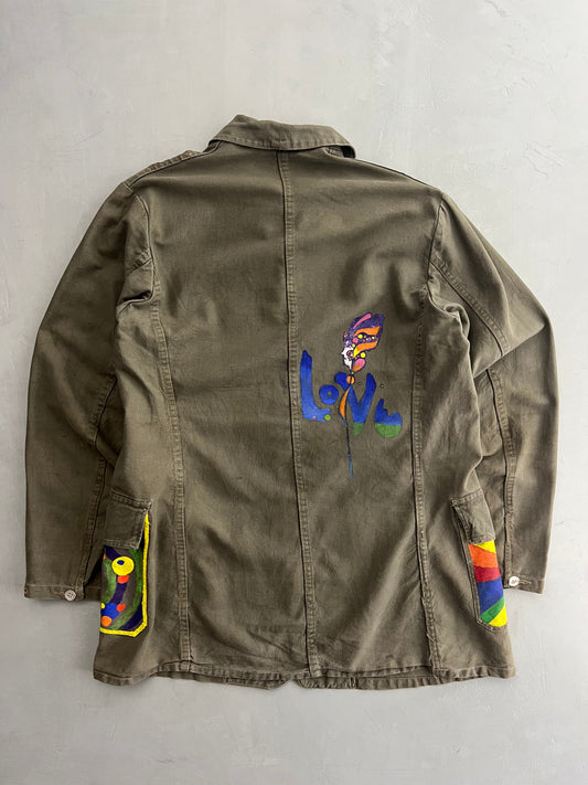 Handpainted Military Jacket [L/XL]